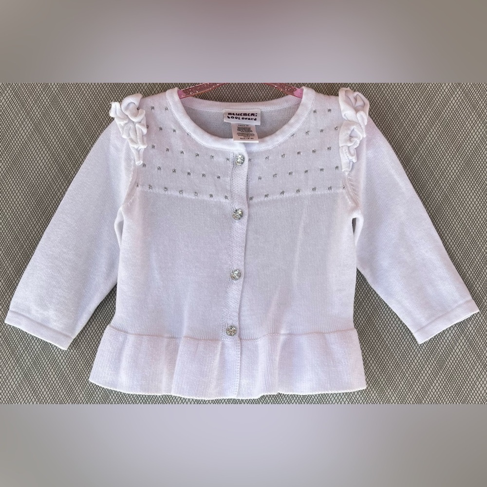 BLUEBERi boulevard - Cotton Ruffled Cardigan girls (Size 2T)